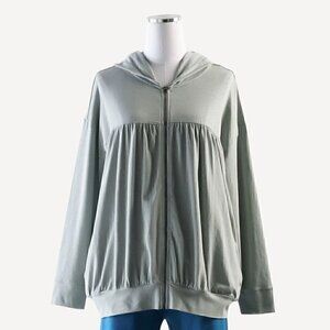 Kate Quinn Organics Womens Hoodie Smoke Medium